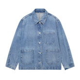 Light Blue Loose Denim Jacket
